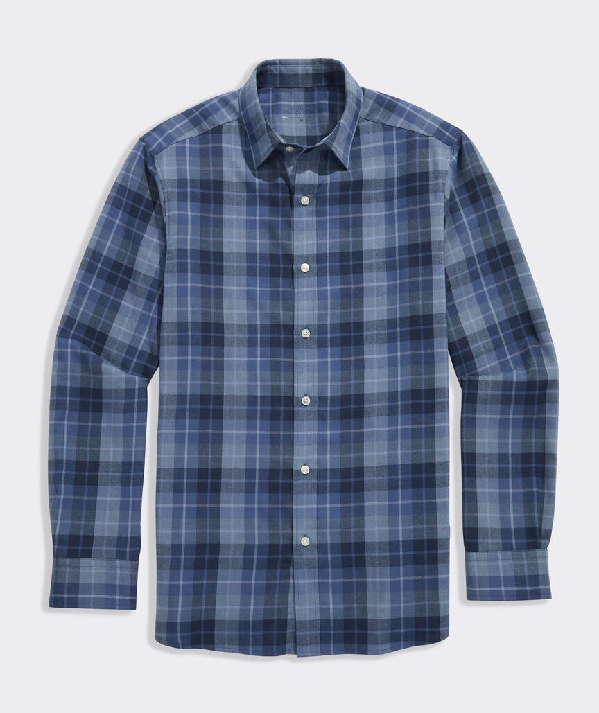 Performance Brushed Tech Twill Brant Point Plaid Shirt