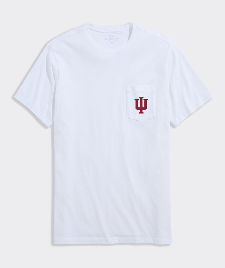 Indiana University Football Whale Short-Sleeve Pocket Tee