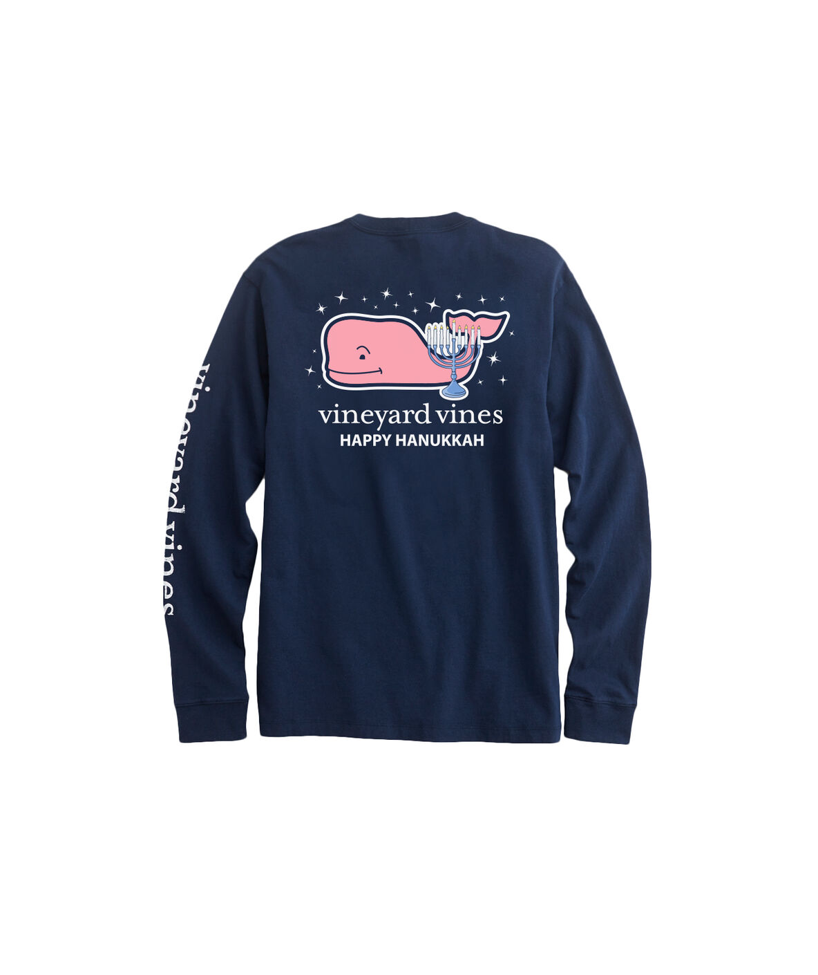 Shop Long-Sleeve 2019 Hanukkah Whale Pocket T-Shirt at vineyard vines