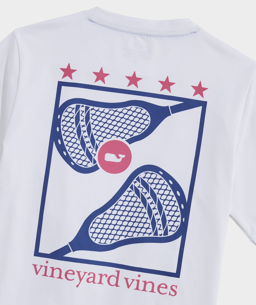 Boys' Americana Lax Short-Sleeve Harbor Performance Tee