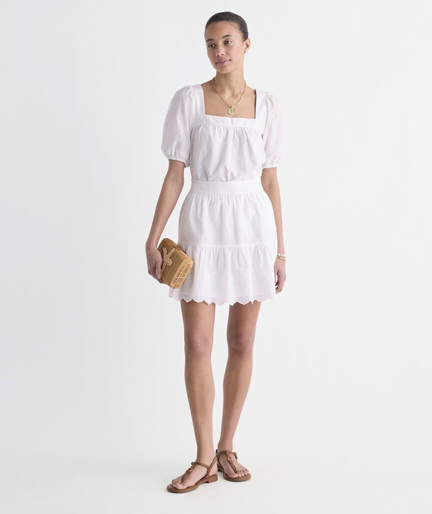 Serena Eyelet Top