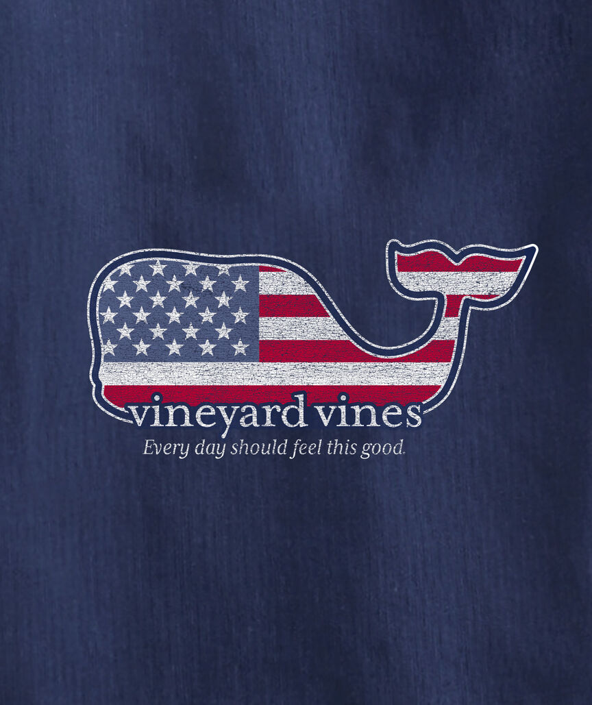 OUTLET Kids' Americana Whale Short-Sleeve Pocket Tee
