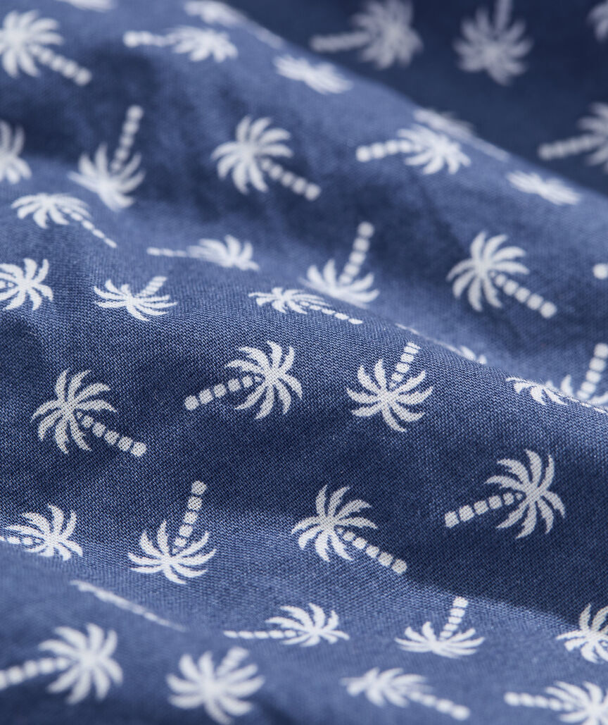 Boys' Printed Cotton Short-Sleeve Shirt