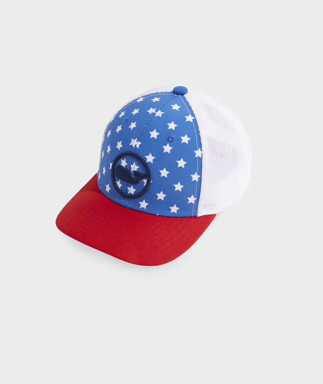 Boys' Stars & Stripes Whale Dot Trucker Hat