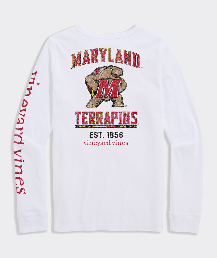 University of Maryland Women's Terrapin Long-Sleeve Pocket Tee