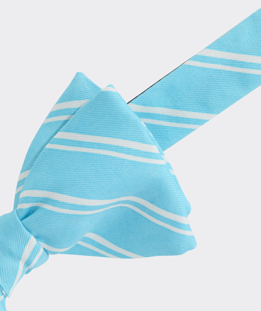 Compo Stripe Silk Bow Tie