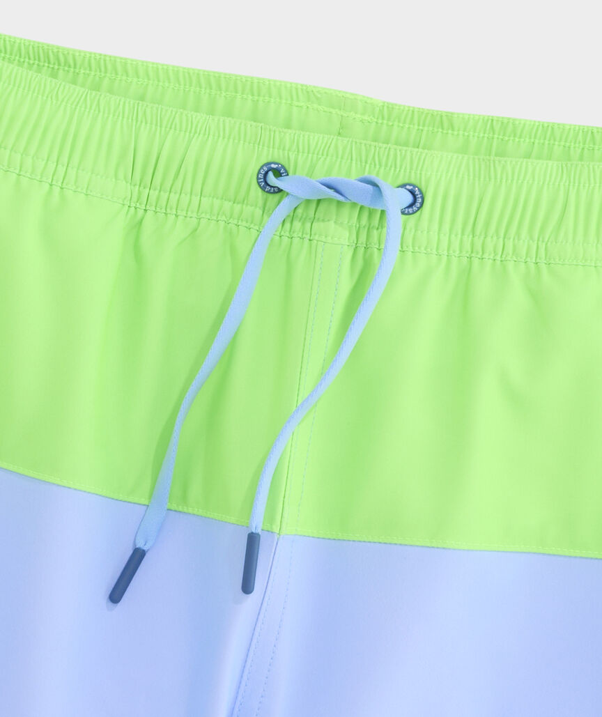 7 Inch Colorblock Chappy Swim Trunks