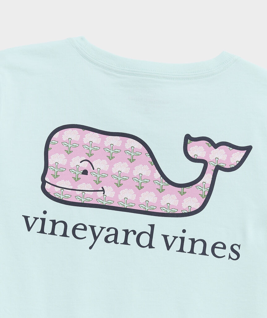 Girls' Callie Block Print Whale Short-Sleeve Pocket Tee