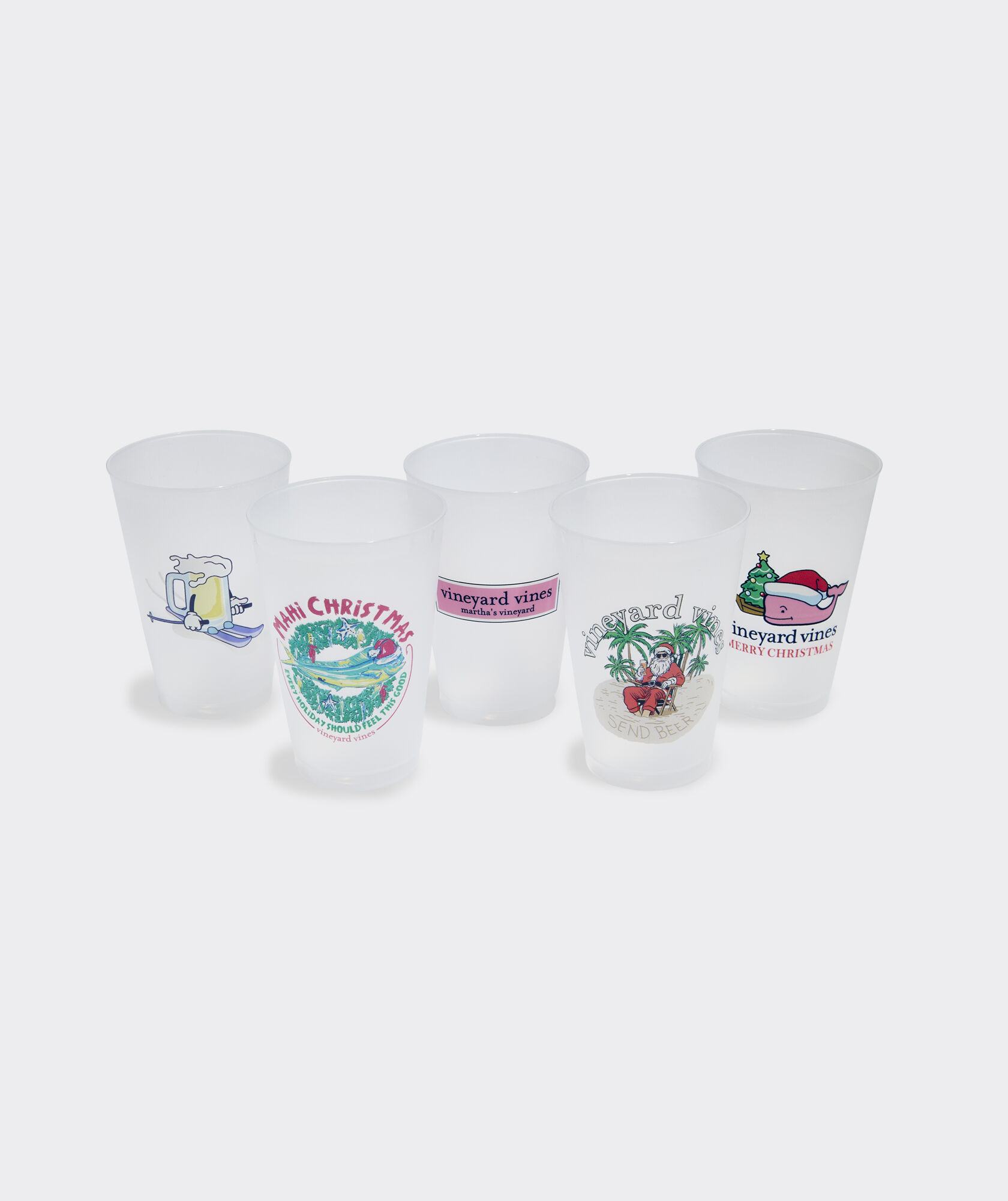Printed Holiday Stacking Cups