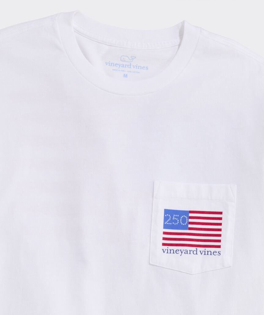 Whale USA Flag Short-Sleeve Pocket Tee