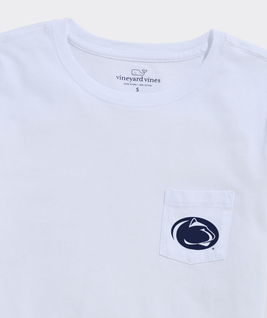 Penn State Women's Football Whale Short-Sleeve Pocket Tee