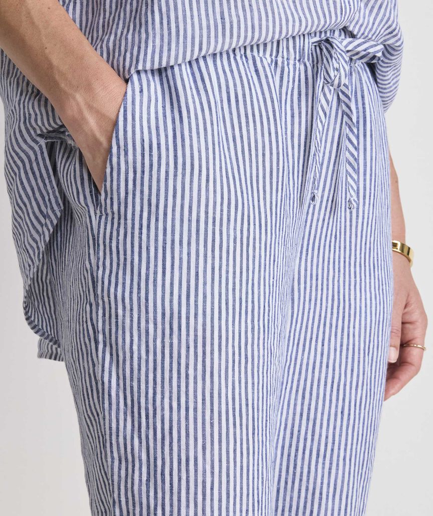 Tie-Waist Linen Pants