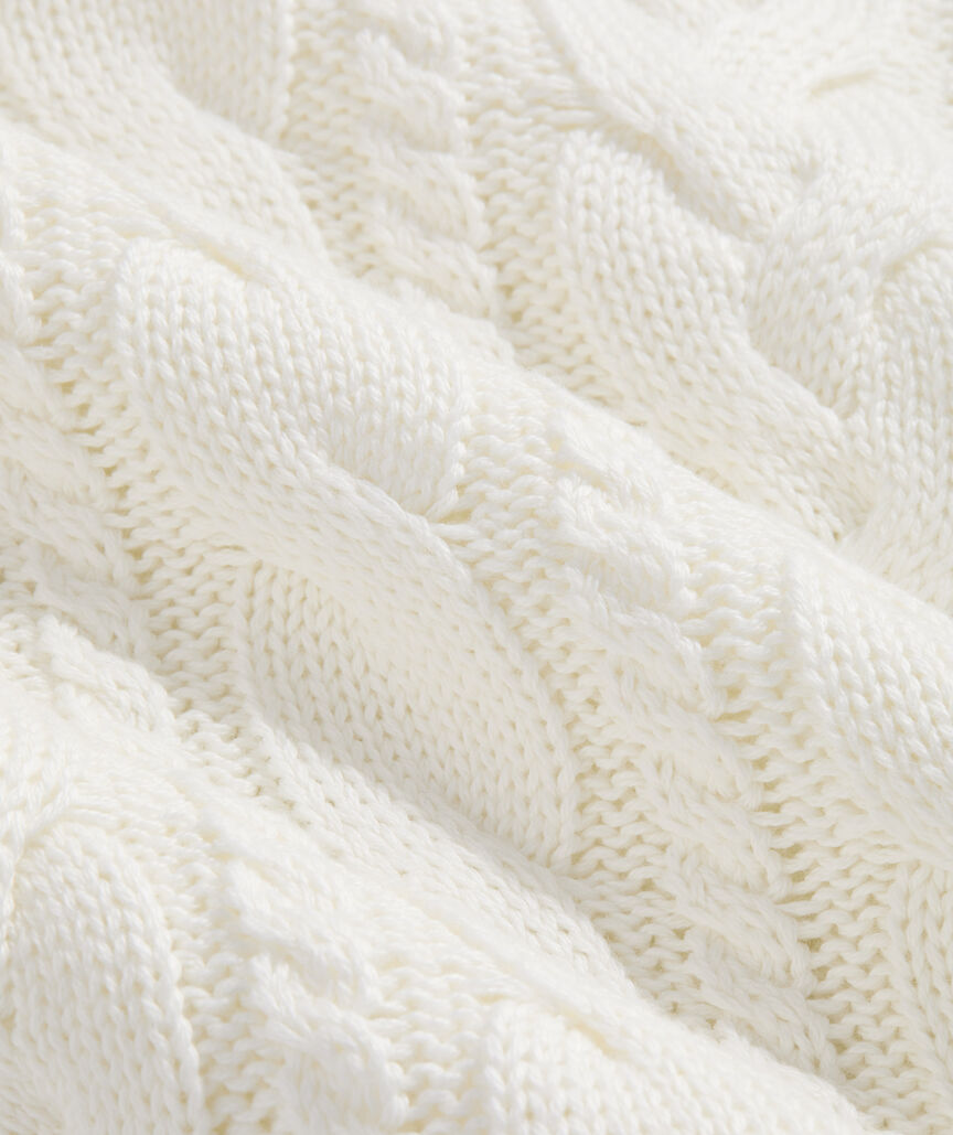 Katie Cotton Cable Mockneck Sweater