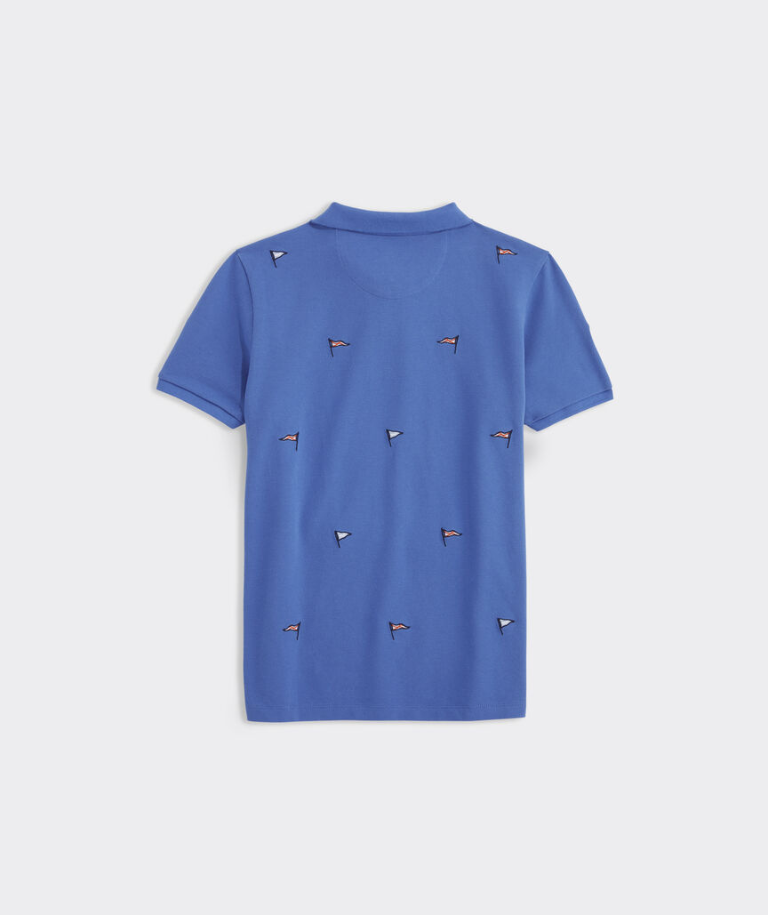 Boys' Novelty Embroidered Heritage Pique Polo