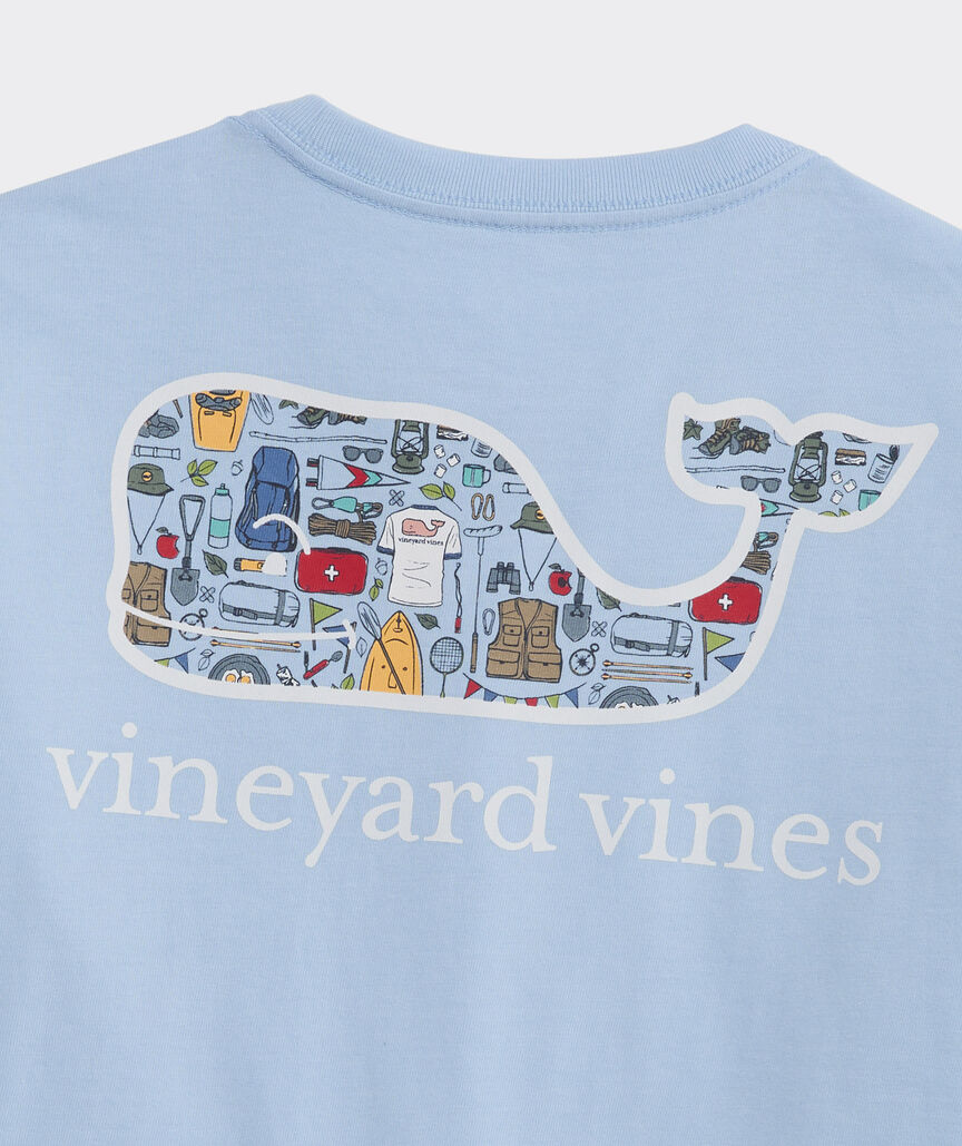 Boys' Camping Gear Whale Short-Sleeve Pocket Tee
