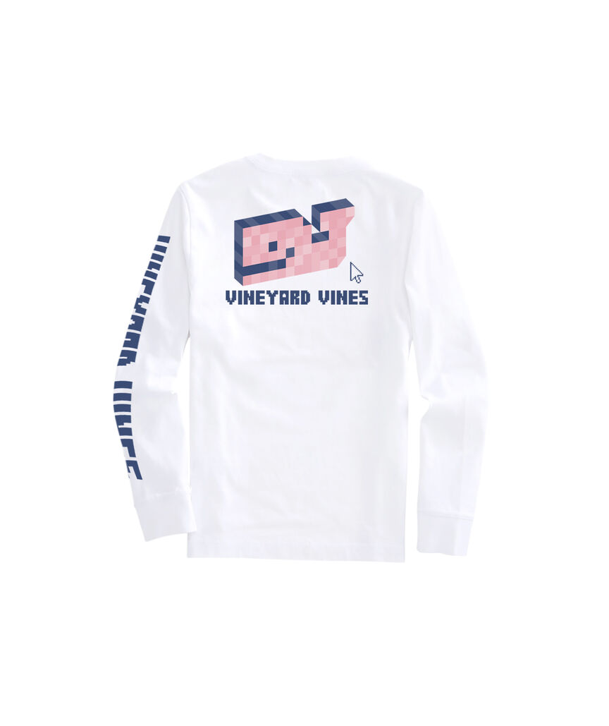OUTLET Boys' Pixel Whale Pocket Tee