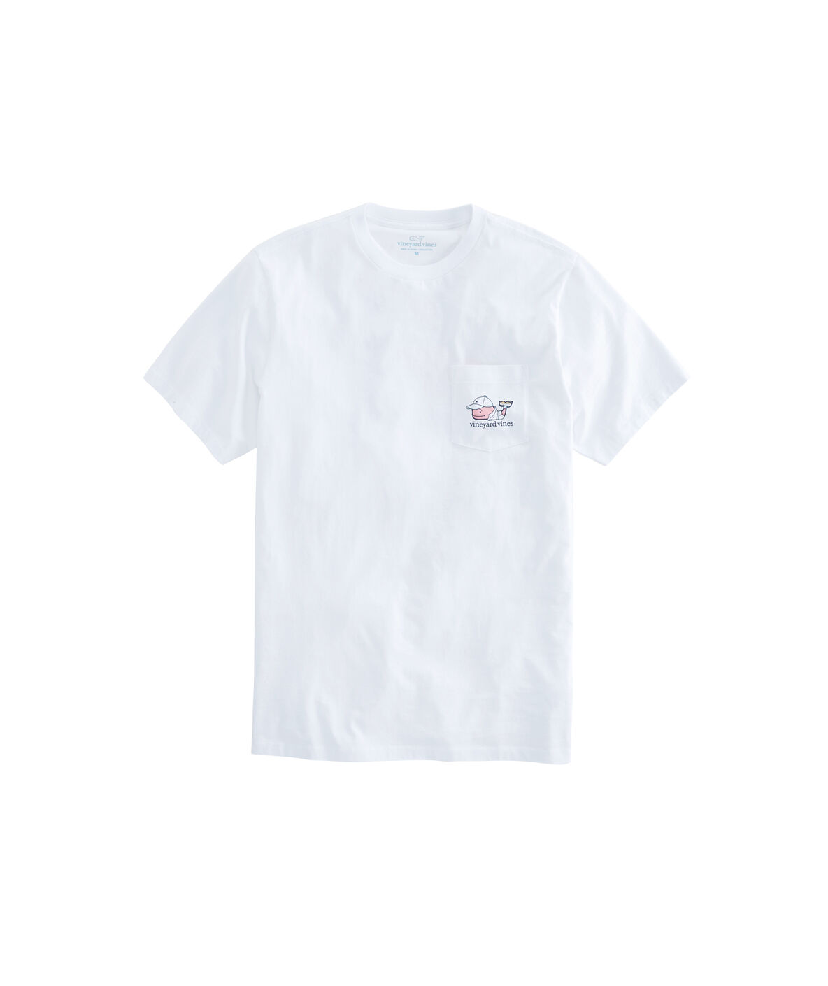 Men's Vineyard Vines White Arnold Palmer Invitational Pocket T-Shirt