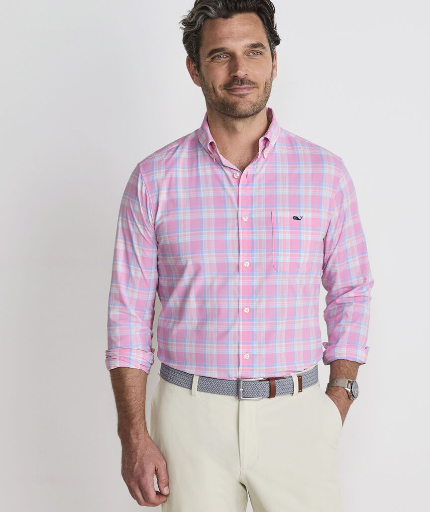 Performance Coconut Key Plaid Featherweight Shirt