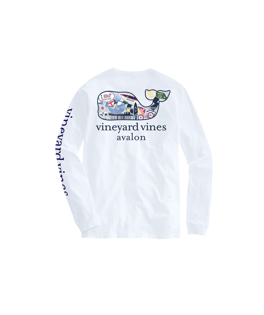 OUTLET Avalon Sticker Whale Long-Sleeve Pocket Tee
