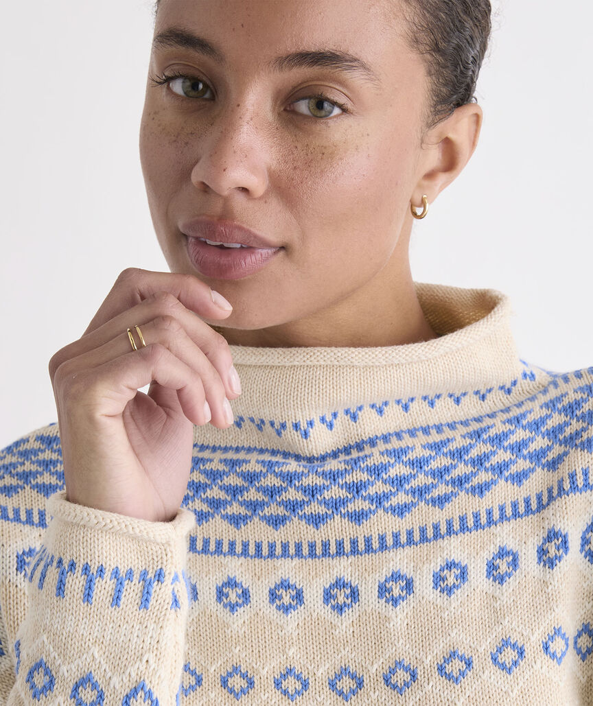 Katie Cotton Mockneck Sweater