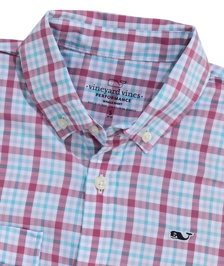OUTLET Boys' Performance Plaid Shirt
