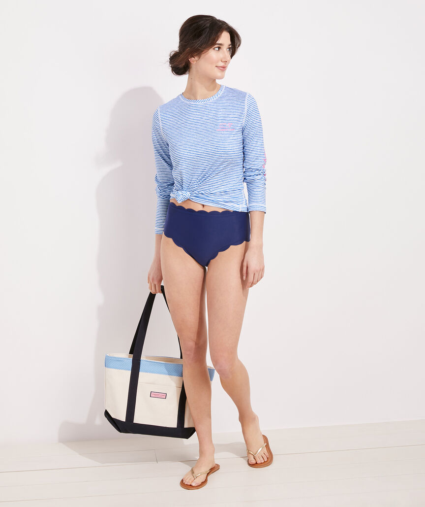 Striped Whale Swim Shirt