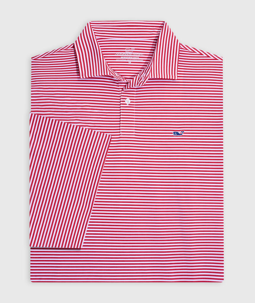 OUTLET Performance Winstead Stripe Polo