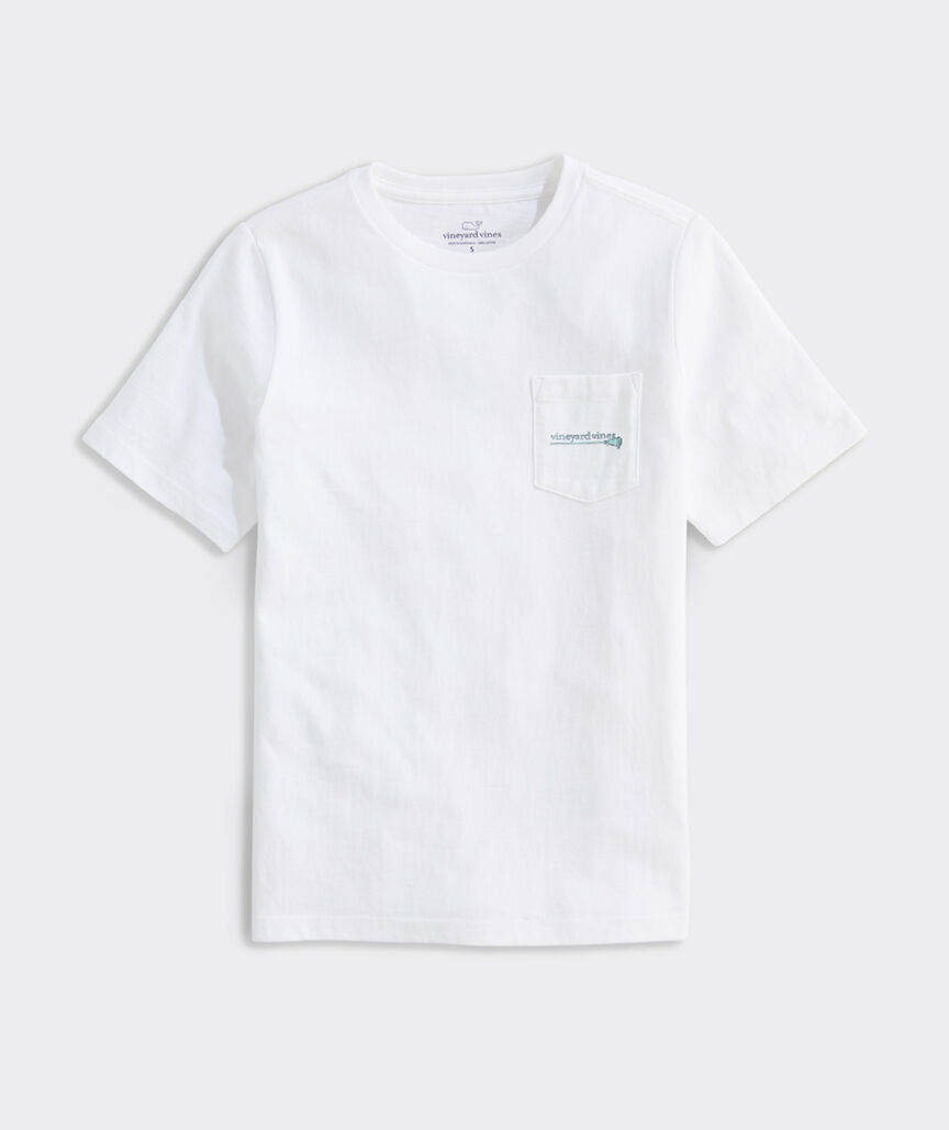 Boys' Sketched Lacrosse Stick Short-Sleeve Pocket Tee