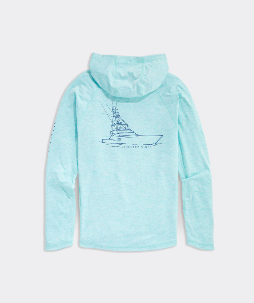 Sportfisher Long-Sleeve Harbor Performance Hoodie Tee