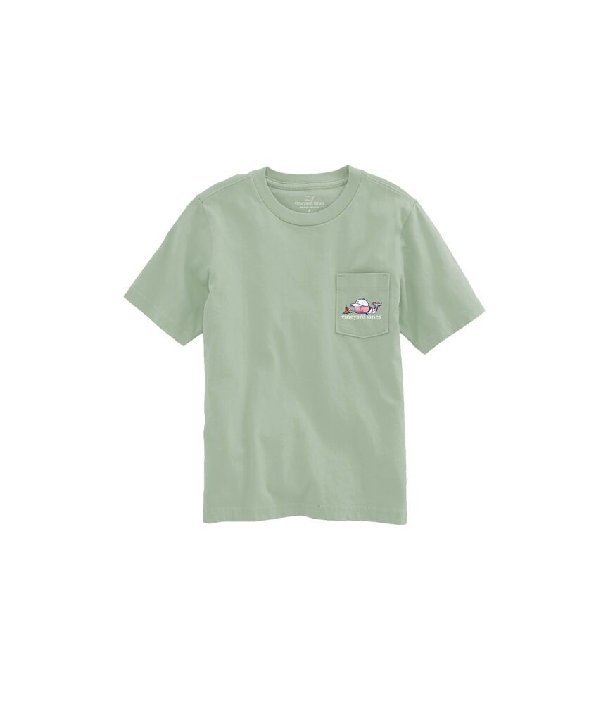 OUTLET Kids' Summer Camp Whale Short-Sleeve Pocket Tee