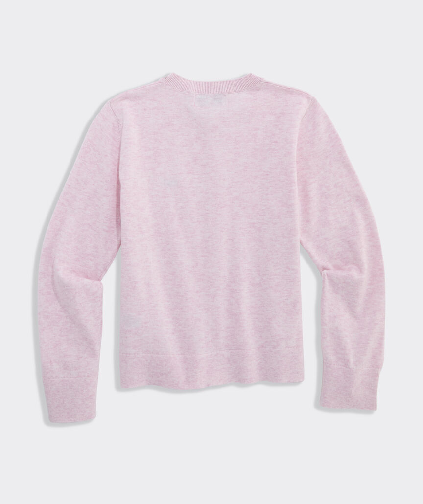 Girls' Cotton Heritage Logo Cardigan