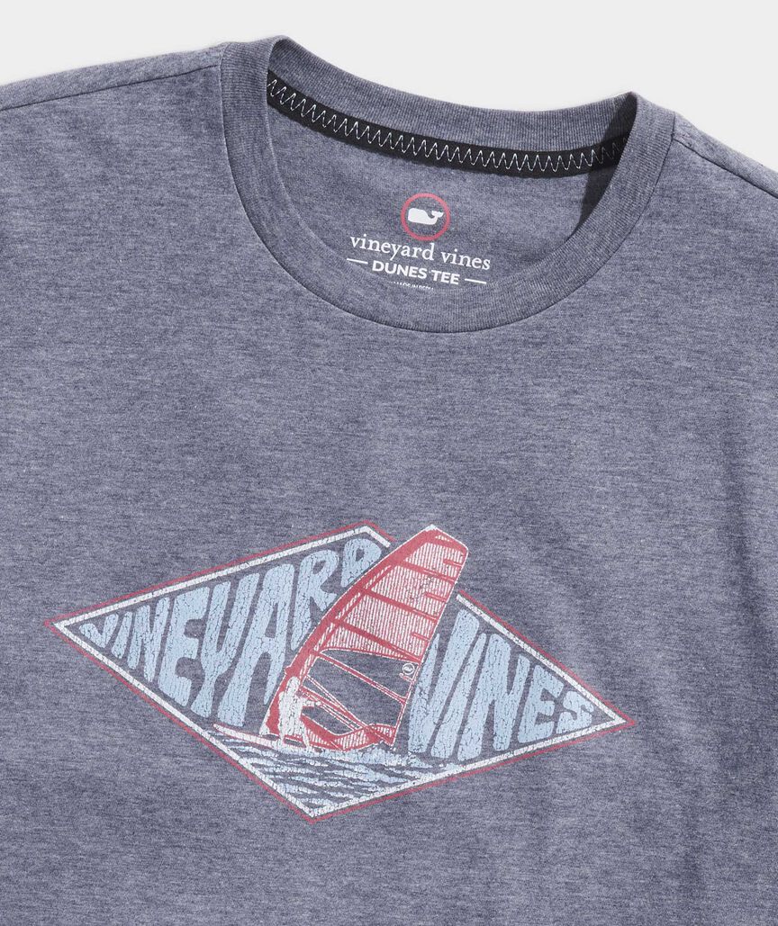 Retro Wind Surfing Short-Sleeve Dunes Tee