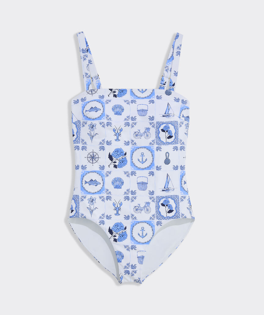 Southampton Square Neck One-Piece