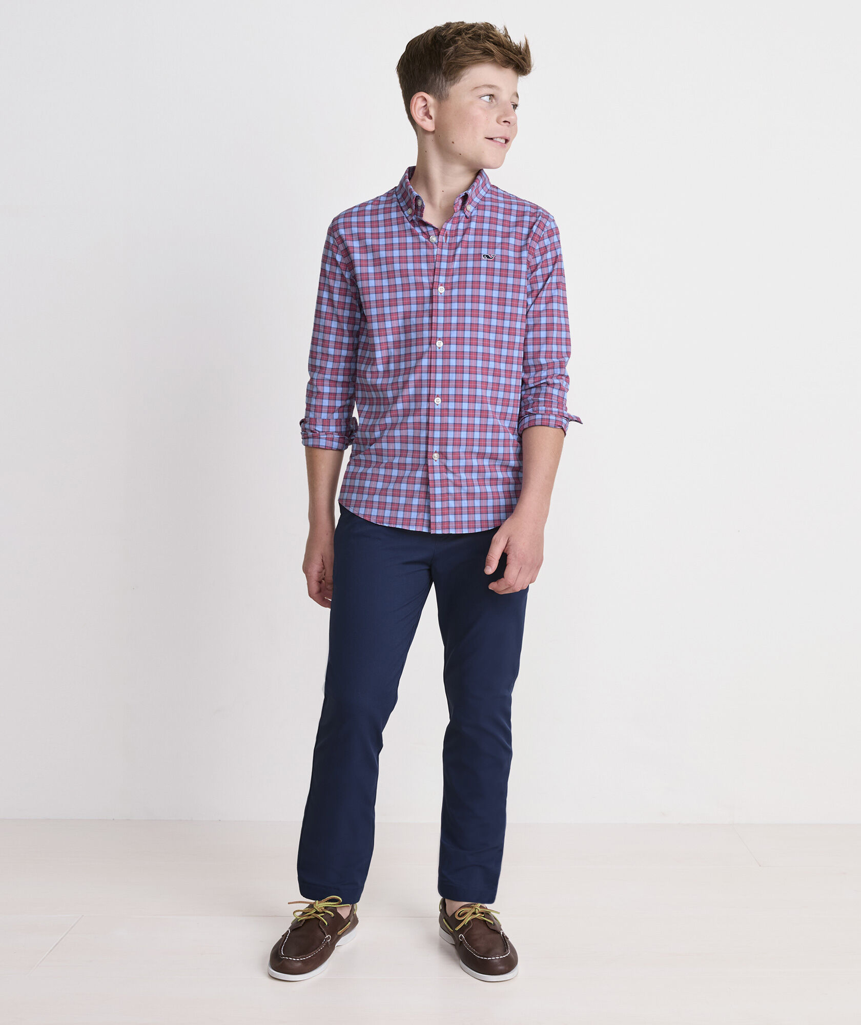 Boys' Performance Duval Check Featherweight Shirt