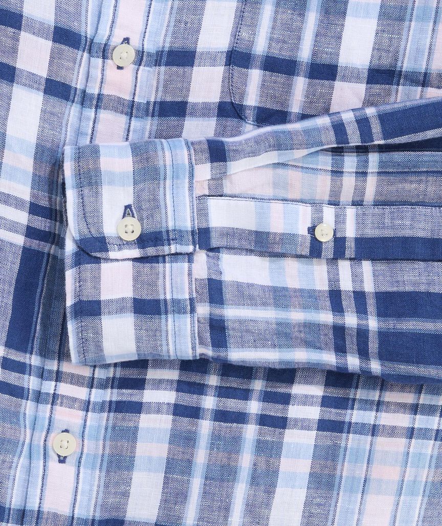 Pelican Point Plaid Linen Shirt