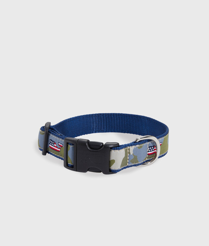 Flag Whale Camo Dog Collar