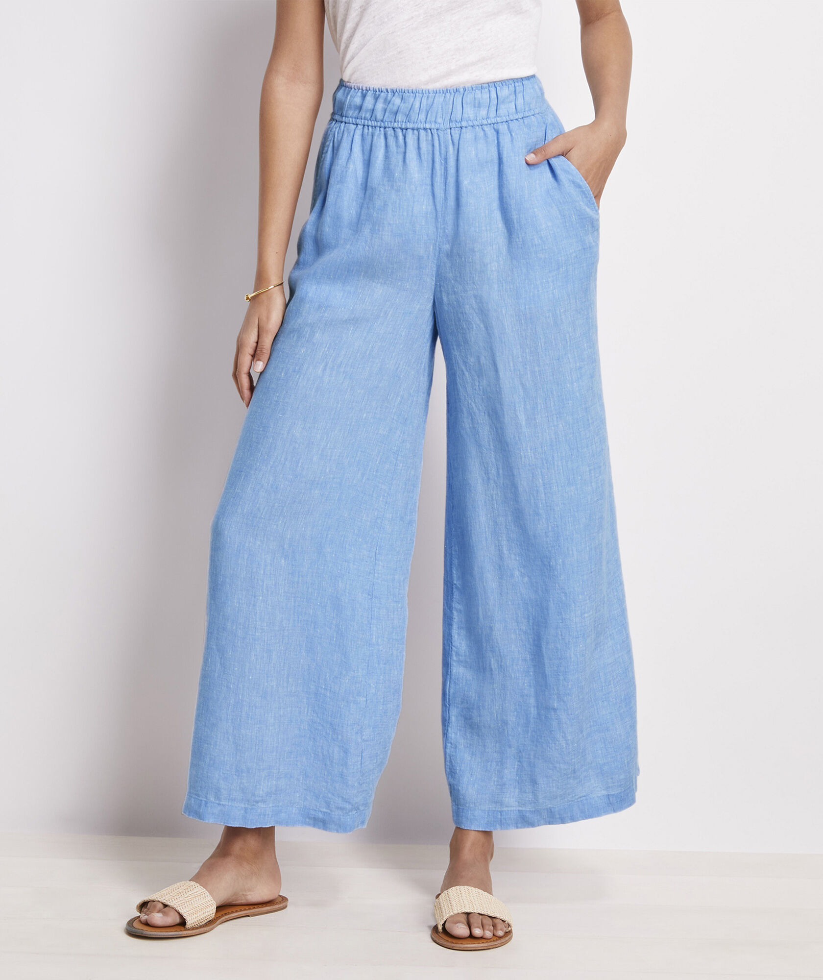 OUTLET Cotton Blend Pull-On Pants