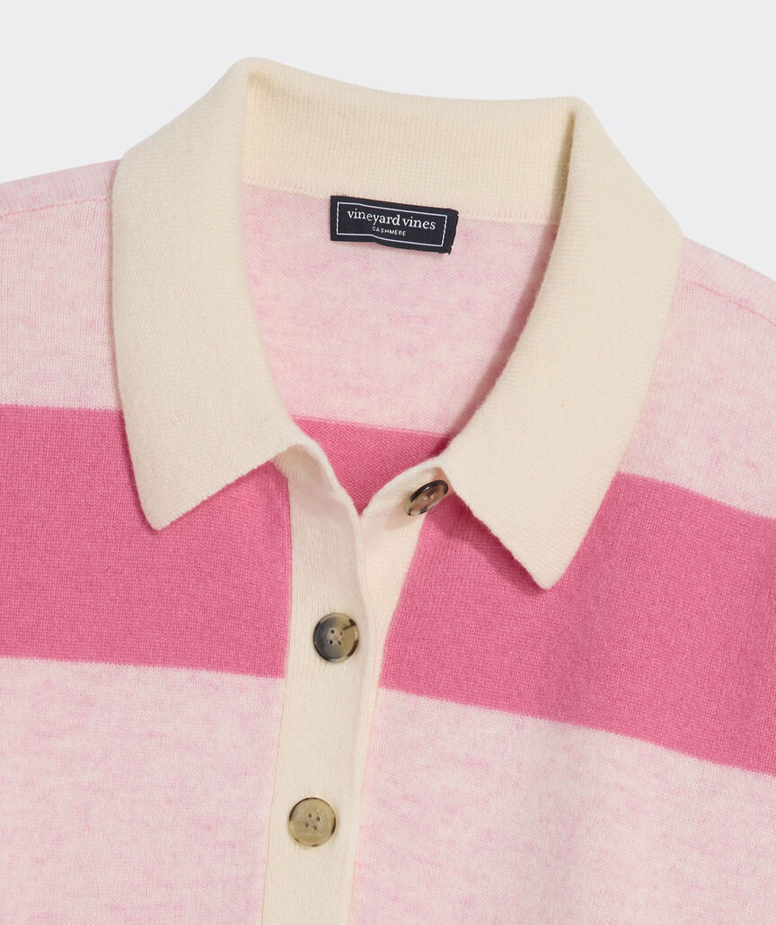 Cashmere Rugby Polo Sweater