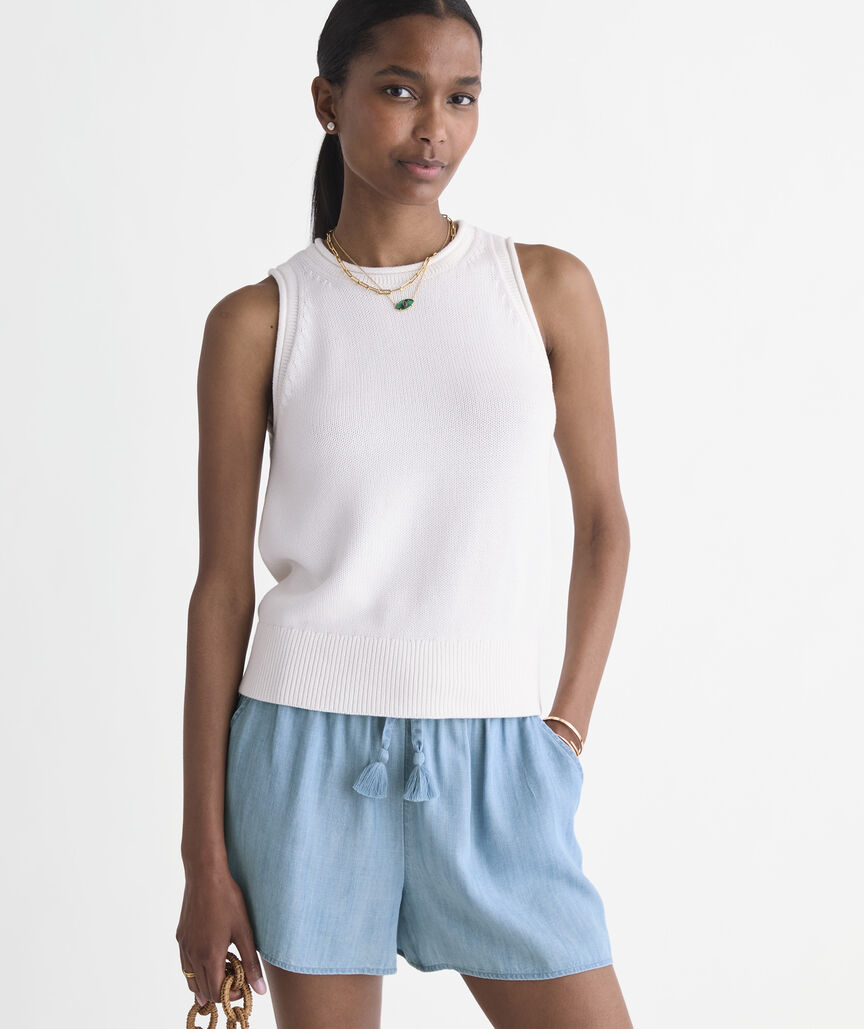 Frankie Chambray Pull-On Shorts