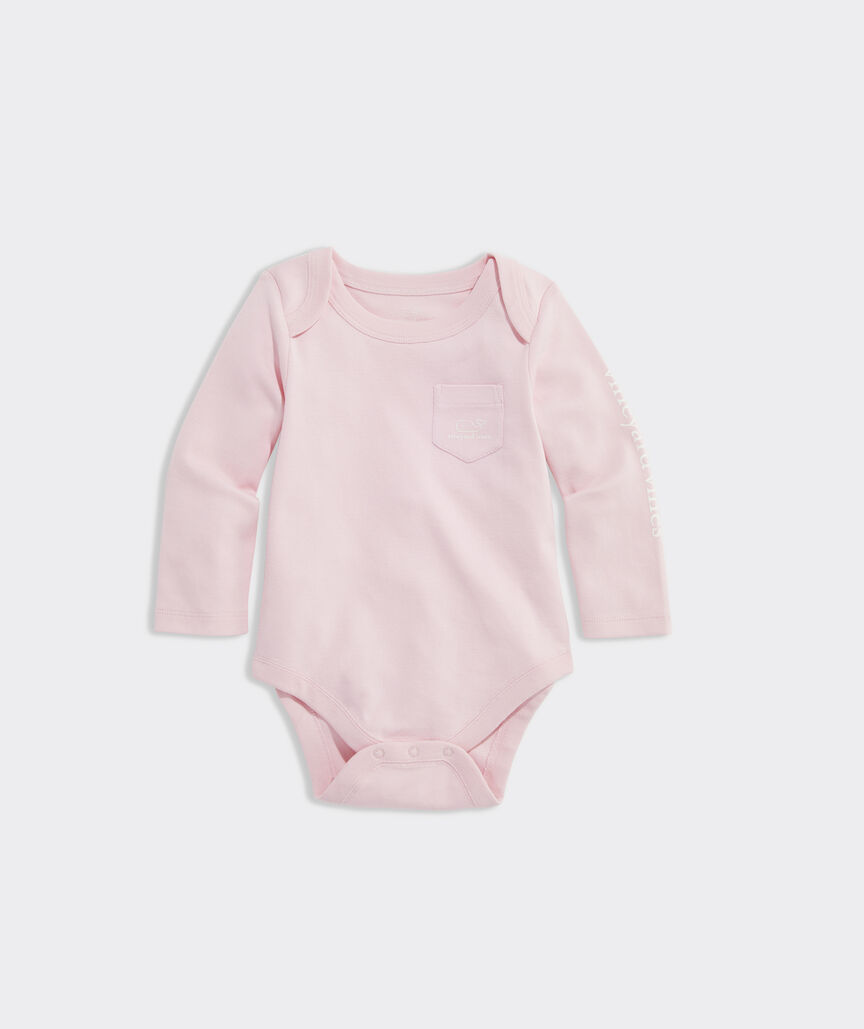 Baby Long-Sleeve Vintage Whale Body Suit