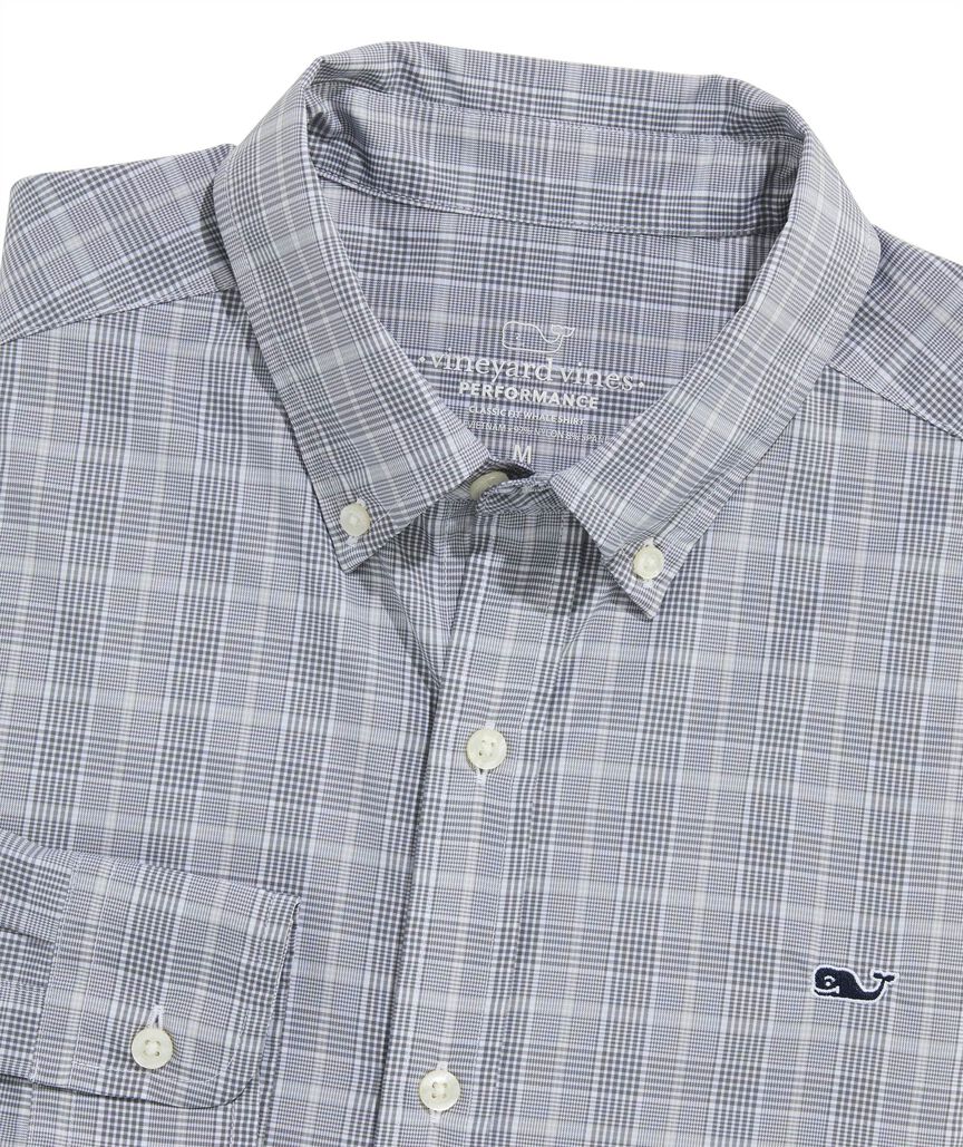 OUTLET Performance Nylon Plaid Shirt