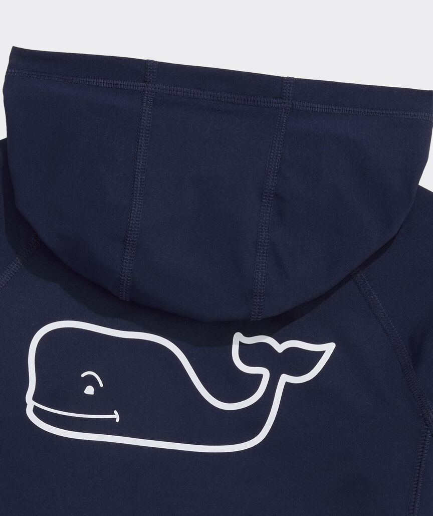 Boys' Performance Whale Outline Harbor Sun Hoodie Tee