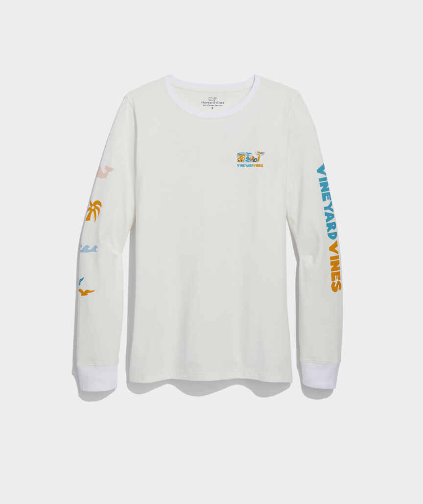 Abstract Icon Whale Long-Sleeve Tee