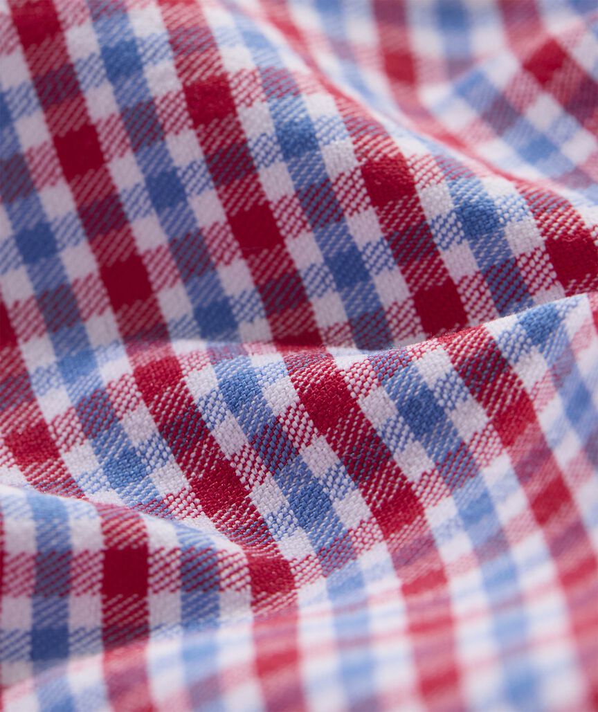 Boys' Tradewind Check Performance Cotton Short-Sleeve Shirt