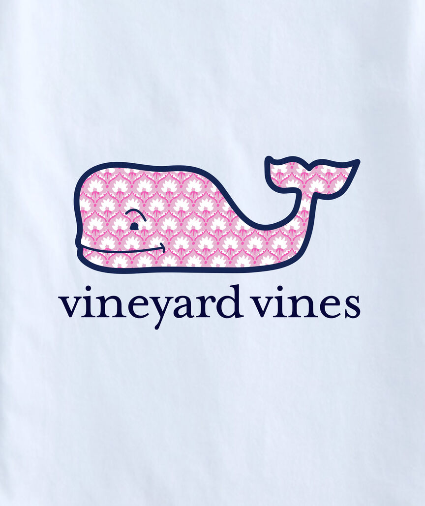 OUTLET Girls' Gia Block Print Whale Short-Sleeve Pocket Tee