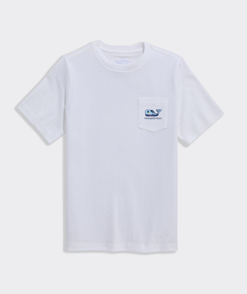 Boys' Dog Frisbee Whale Short-Sleeve Pocket Tee
