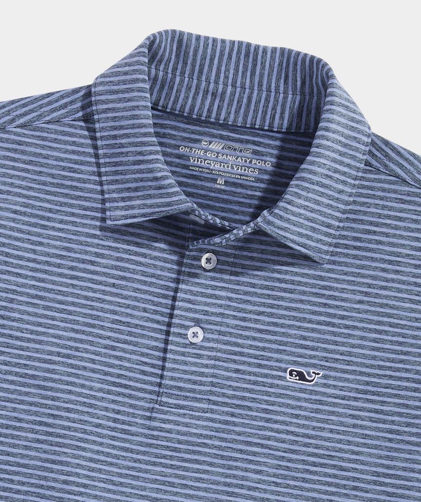 Boys' Performance Bradley Stripe Sankaty Polo