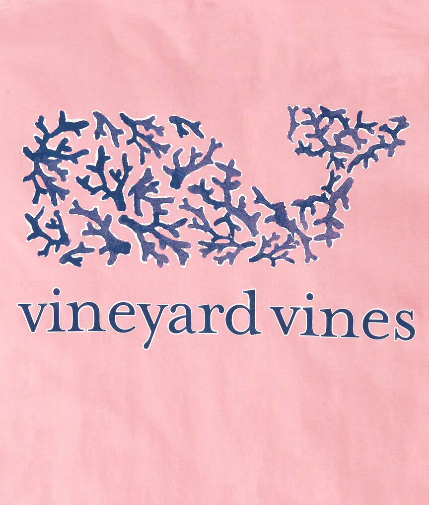 Coral Whale Fill Short-Sleeve Pocket Tee