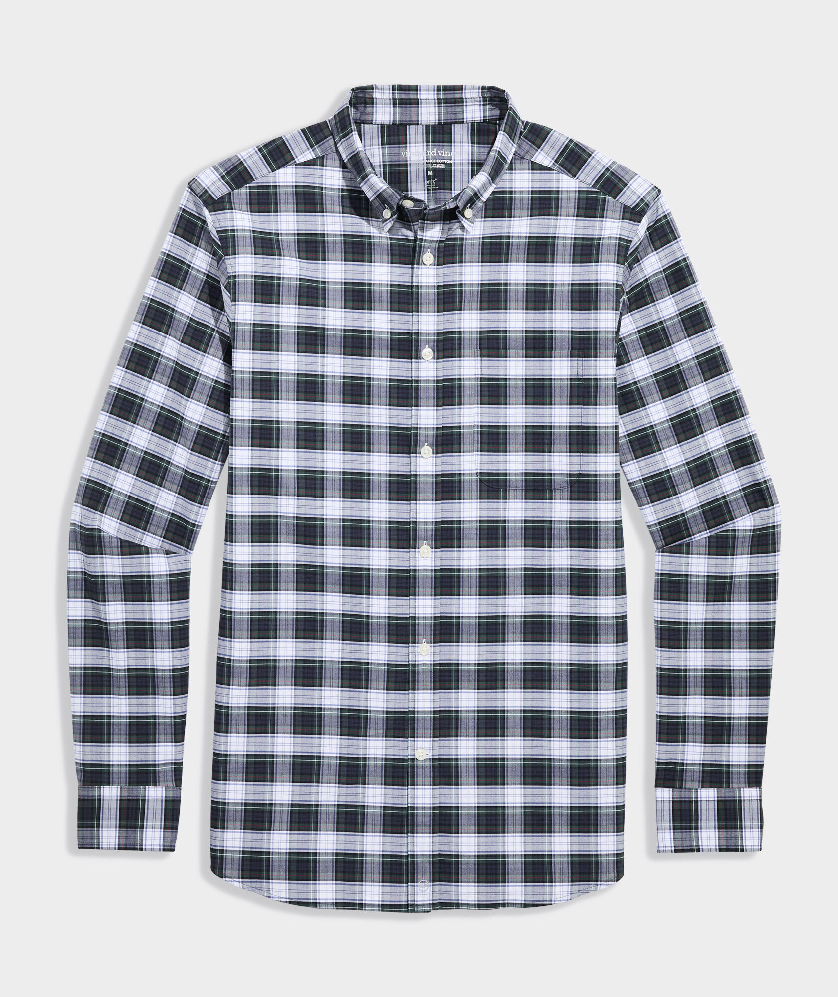 Summit Lodge Plaid Performance Cotton Shirt