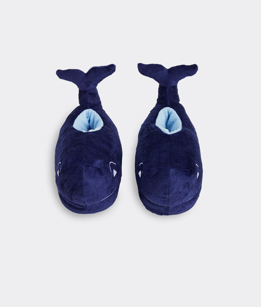 Kids' Plush Whale Slippers